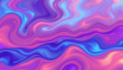 Obraz premium Abstract Swirling Pink and Blue Liquid Pattern