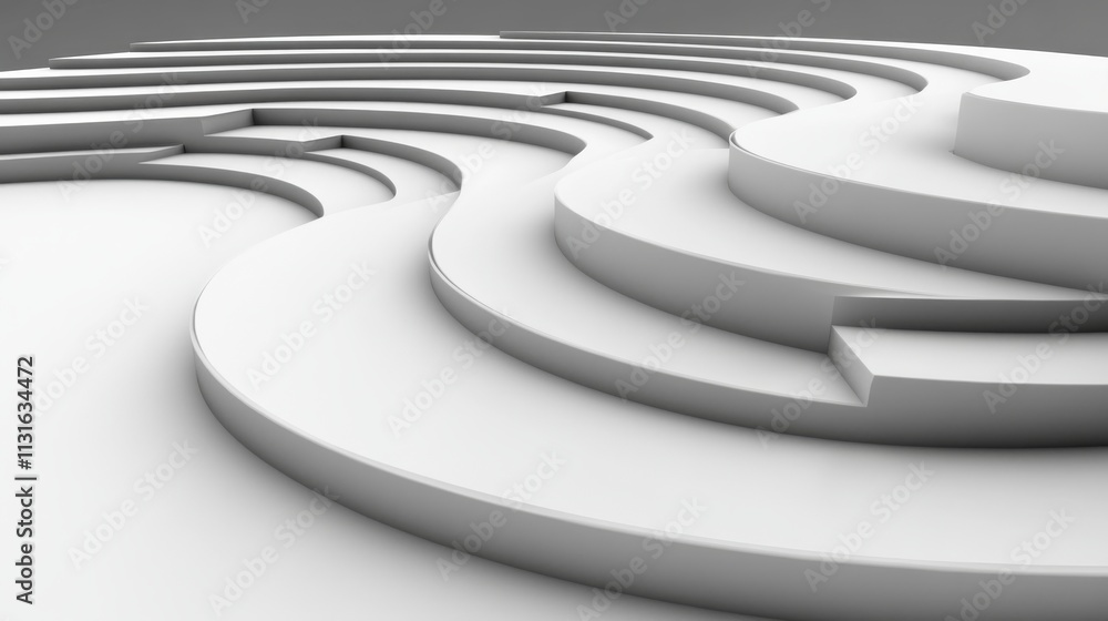 Poster abstract background featuring clean circles. circular texture theme for business design. modern geom