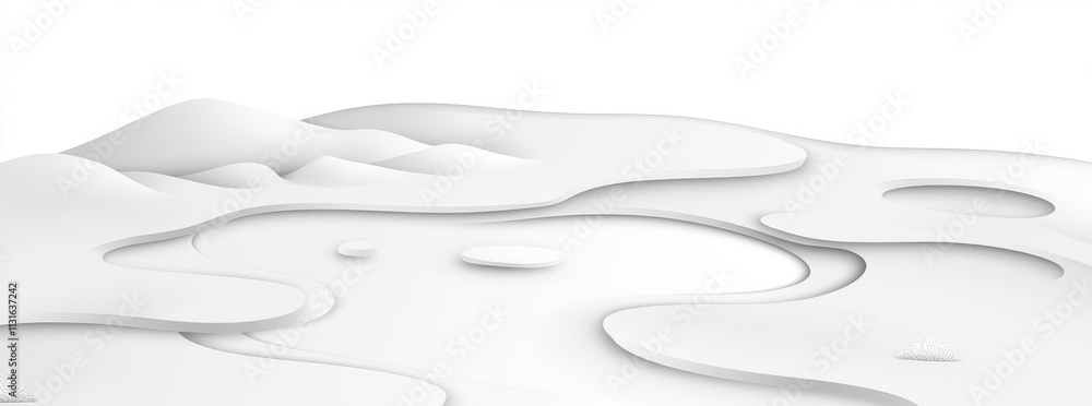 Poster white silver geometric universal background suitable for business presentations. features an abstrac