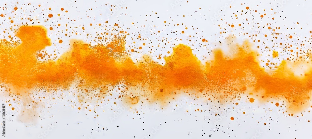 Poster a background featuring an orange to white gradient, overlaid with a grainy texture and smooth color 