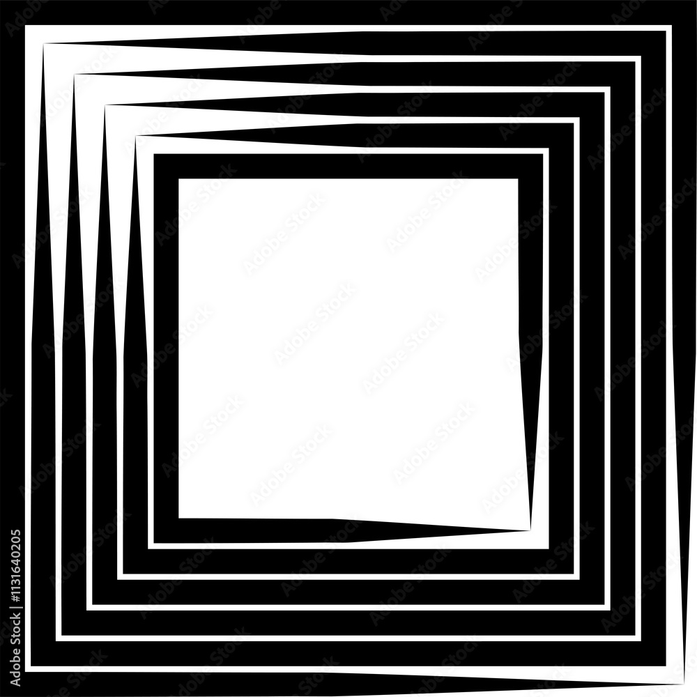 Poster square dynamic shapes. graphic design elements