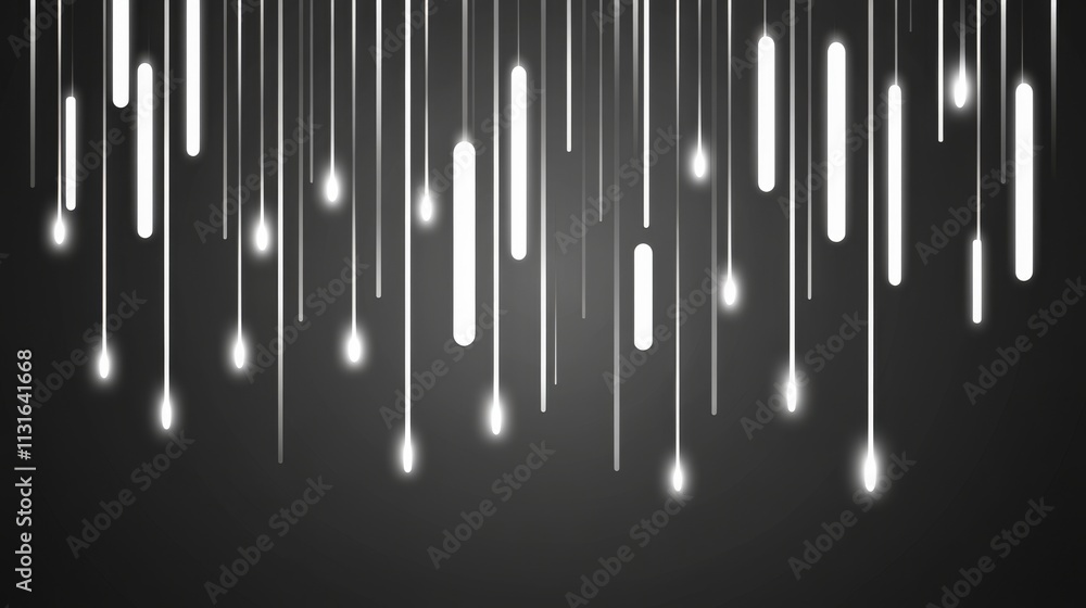 Poster dynamic flow lines and stippled dotwork combine to form glitch art, offering an abstract background 