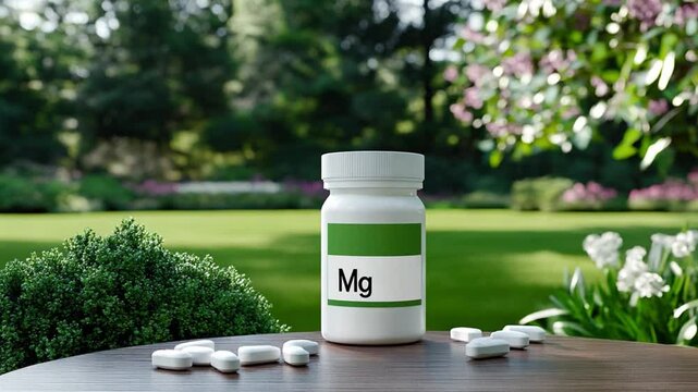 Exploring the benefits of magnesium supplements in a serene outdoor setting