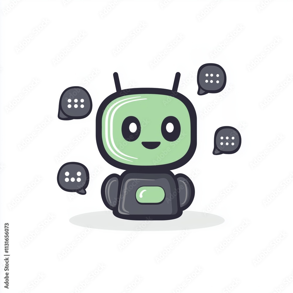 Aufkleber advancements in artificial intelligence: chat bot neural networks, ai servers, and cutting-edge robo