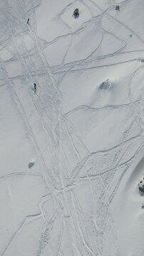Snow Sport Overhead View