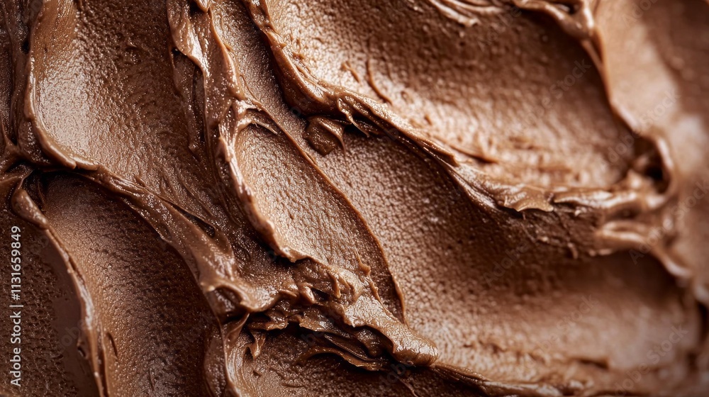 Aufkleber indulging in sumptuous mocha mousse, showcasing a luscious texture and deep, inviting color. perfect