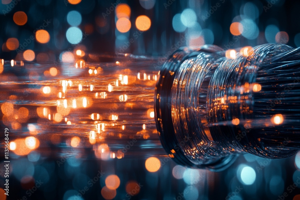 Poster vibrant sparks and glowing lights create a dynamic visual of energy in motion