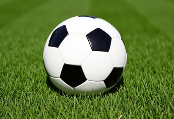 Fototapeta premium soccer ball on grass