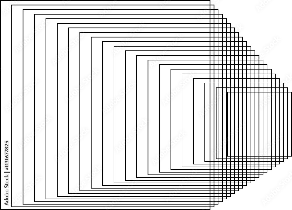 Poster square line dynamic shape. geometric design elements
