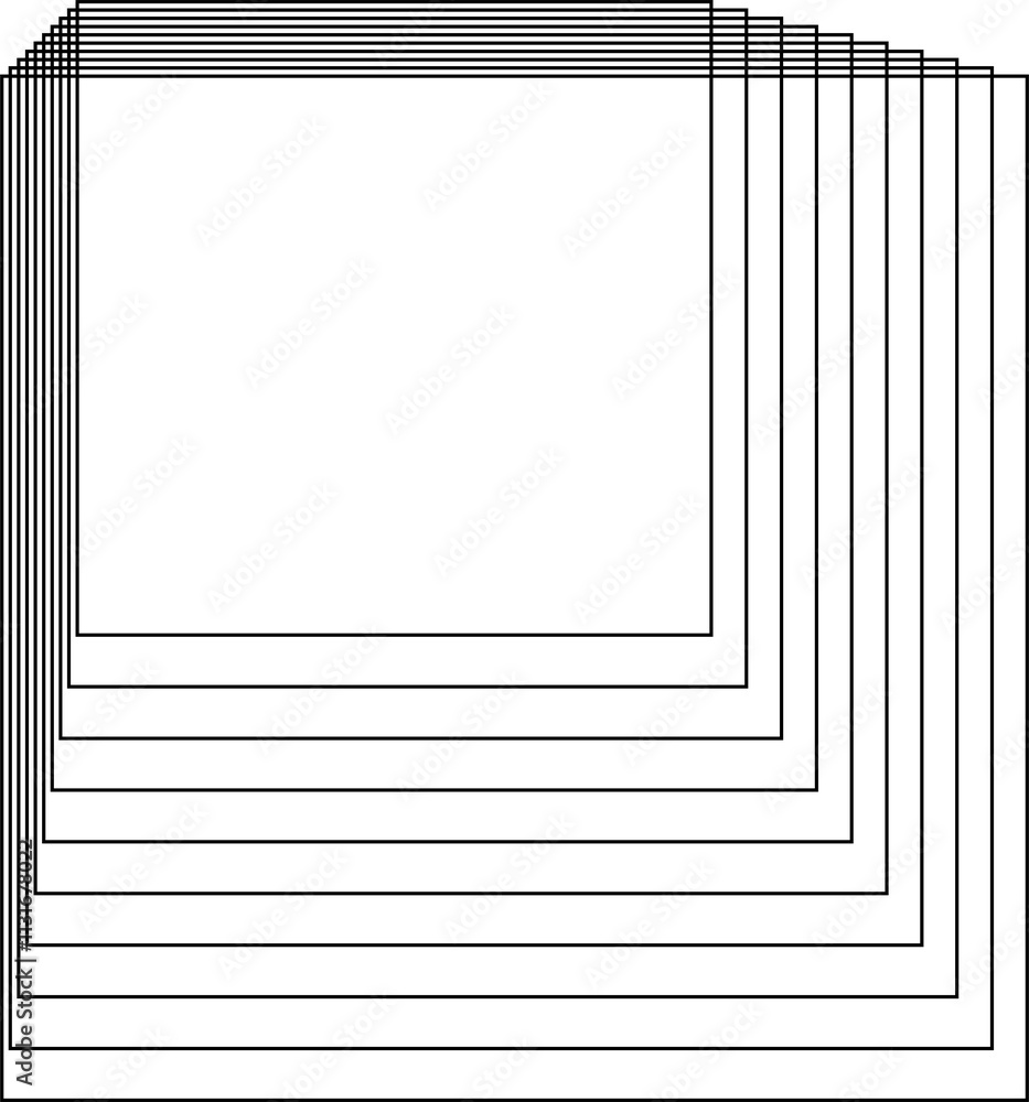 Poster square line dynamic shape. geometric design elements
