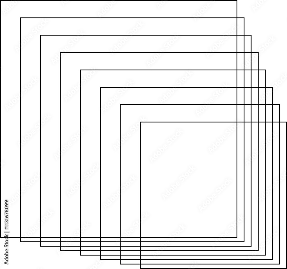 Poster square line dynamic shape. geometric design elements