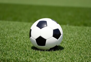 Fototapeta premium soccer ball on grass