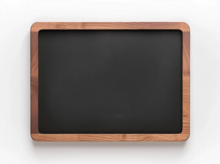 Empty Blackboard with Wooden Frame