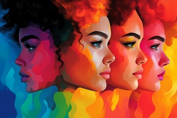 Vibrant Pop Art Pride Banner Celebrating LGBT Diversity