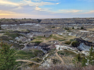 Fototapeta premium Alberta Badlands in the Evening