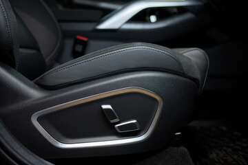 Explore the intricate functions of premium luxury car seat control buttons in detail