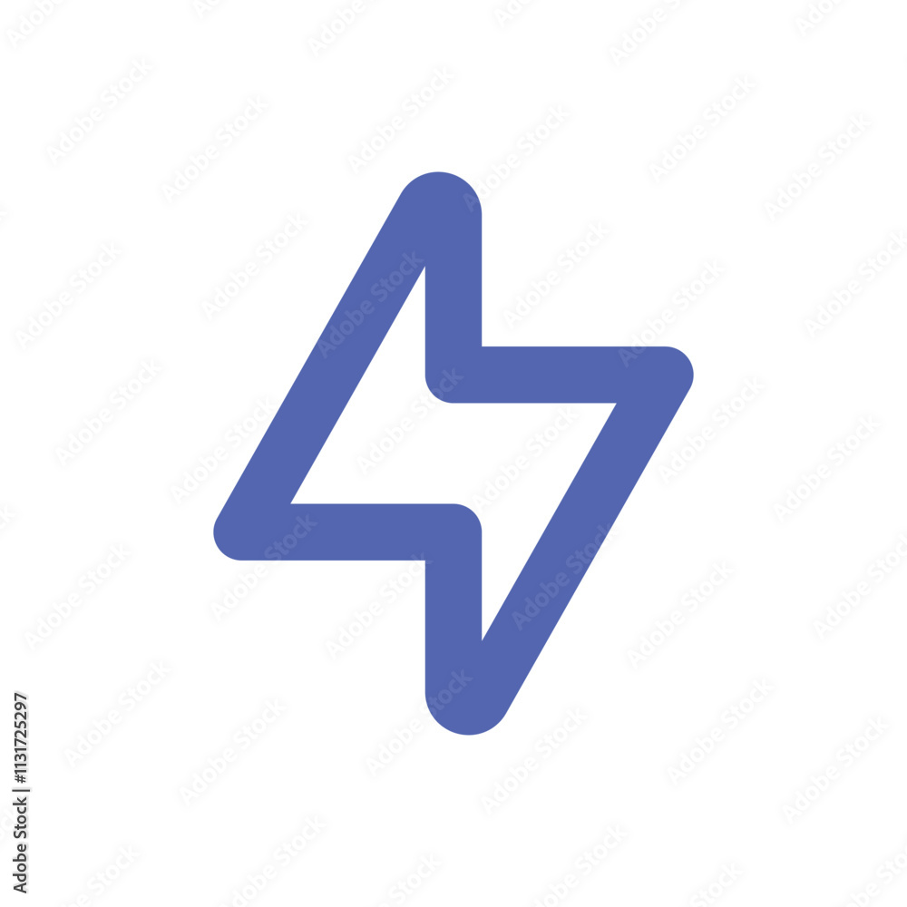 Aufkleber a simple abstract image depicting a blue pixelated swirl design on a grey background.