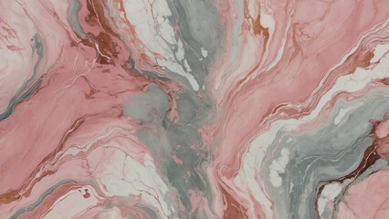 Fototapeta premium Abstract pink and gray acrylic paint marble background