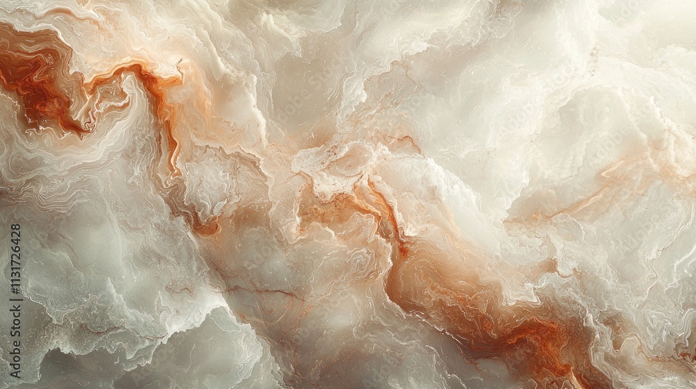 Poster An alluring abstract artwork featuring mocha hues swirling with soft, seamless transitions. Ideal for enhancing contemporary spaces, it evokes warmth and sophistication throughout any environment