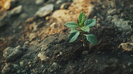 A plant that tries to keep growing even though the soil is not fertile