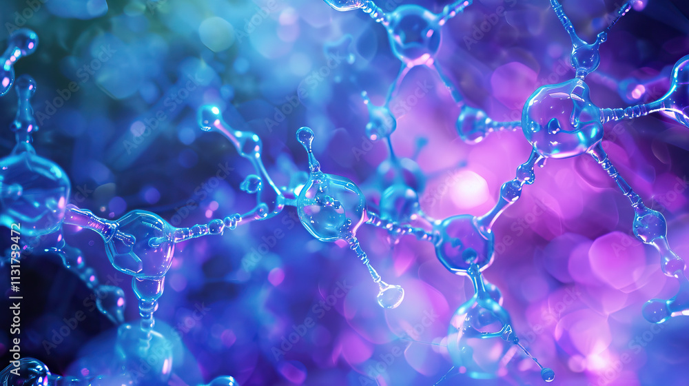 Poster abstract representation of molecular structure