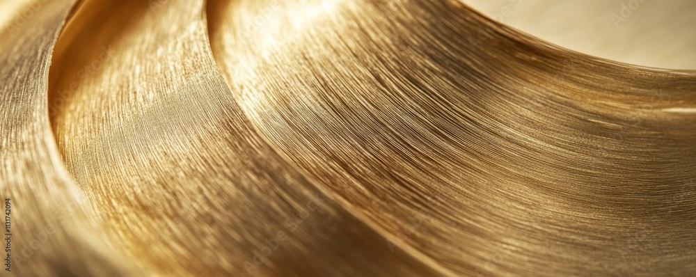 Aufkleber matte gold with a brushed texture, soft sheen creating a refined and elegant visual effect