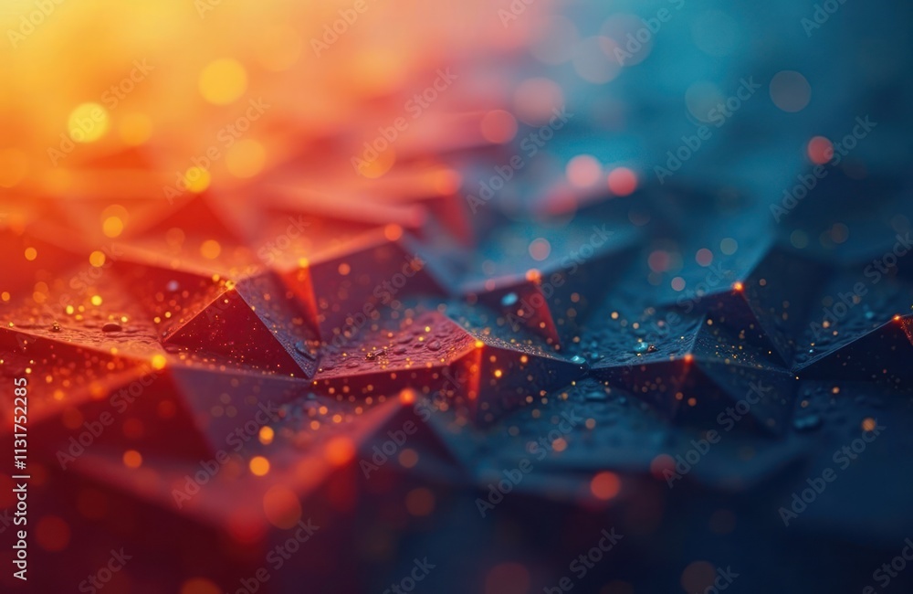 Poster geometric abstract background. modern design loop. vivid colors blend into textured shapes. dynamic 