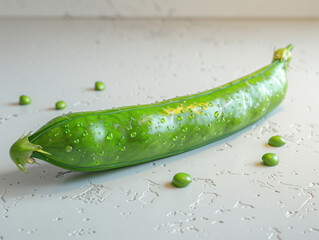 pea isolated on white background