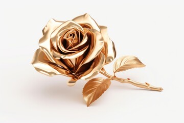 Rose jewelry flower brooch.