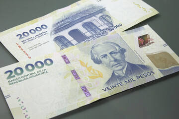 Argentine Money - Currency of Argentine, Pesos argentinos. twenty thousand pesos bill.