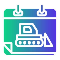 Obraz premium calendar Gradient icon