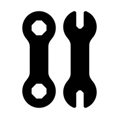 Obraz premium Wrench solid icon