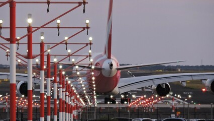 Qantas Airbus A380-800 Waiting for Departure Sydney Airport