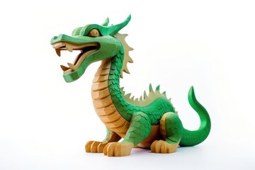 Obraz premium Wood Chinese Dragon dragon dinosaur animal.