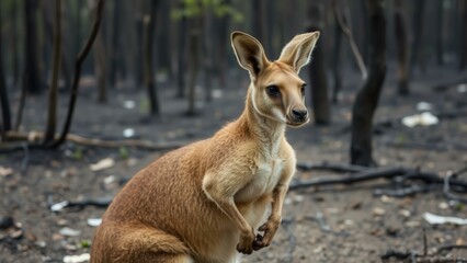 Majestic Kangaroo in the Wild: A Symbol of Resilience and Strength
