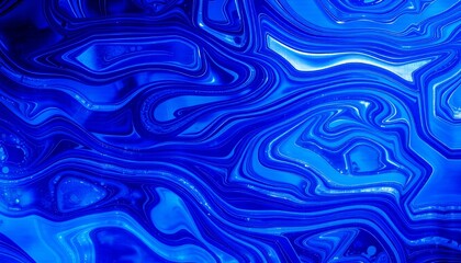 Obraz premium Abstract Blue Swirls: A mesmerizing study in fluid dynamics and color gradients