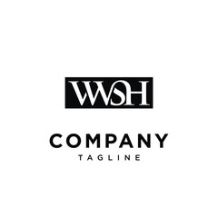 V W S H Square Law Logo Icon Vector