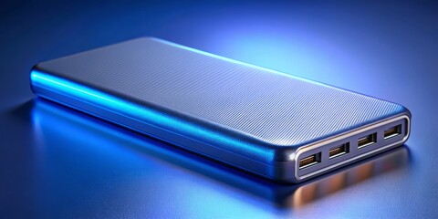Stunning Power Bank Photography: High-Capacity Portable Charger with Multiple USB Ports - Fast Charging Technology