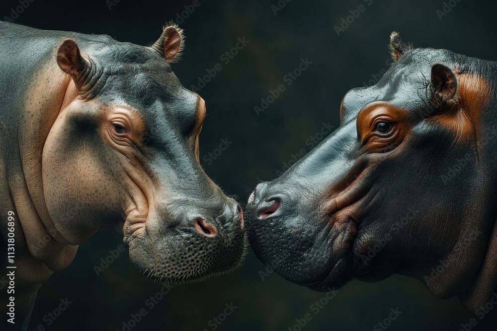 Aufkleber captivating artistic representation of two hips in harmonious alignment, symbolizing connection and 