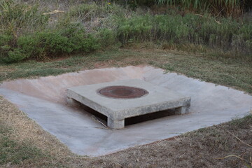 Sewer Entrance in a Park