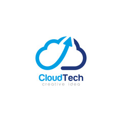 Fototapeta premium Creative Cloud Concept Logo Design Template