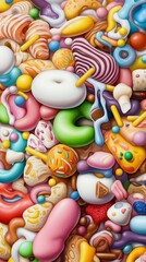 Obraz premium Abstract Candy Pile