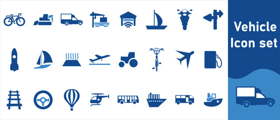 Fototapeta premium Vehicle icon set, dashboard, gauge, test, meter, tool, measure, style, drive, speedometer, internet, scale, instrument, measurement, speed, capacity, productivity, top, rate, flat and more.