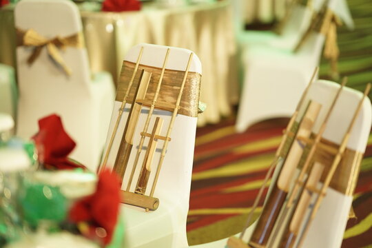Angklung traditional Sundanese musical instrument, West Java, Indonesia