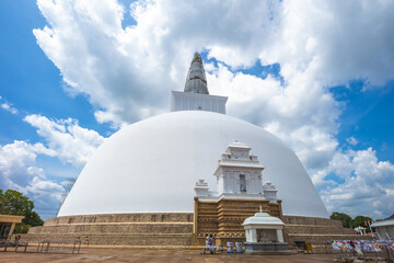 Ruwanwelisaya stupa at Anuradhapura , sri lanka
