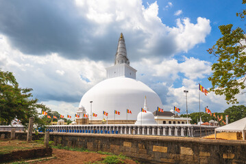 Ruwanwelisaya stupa at Anuradhapura , sri lanka
