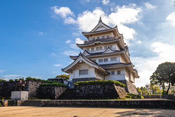 Obraz premium Inohana Castle, a Japanese castle located in Inohana, Chuo district of Chiba City, Japan