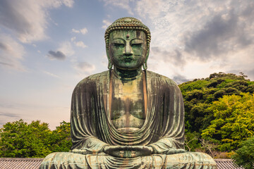 The Great Buddha at Kotokuin at Kamakura in Kanagawa Prefecture, Japan