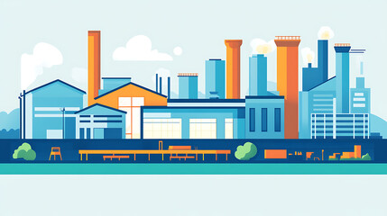Obraz premium Factory environment showcasing integrated manufacturing solutions enhancing productivity 