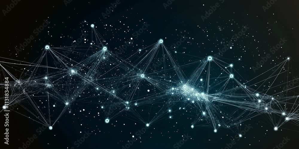 Poster abstract network connection visualization